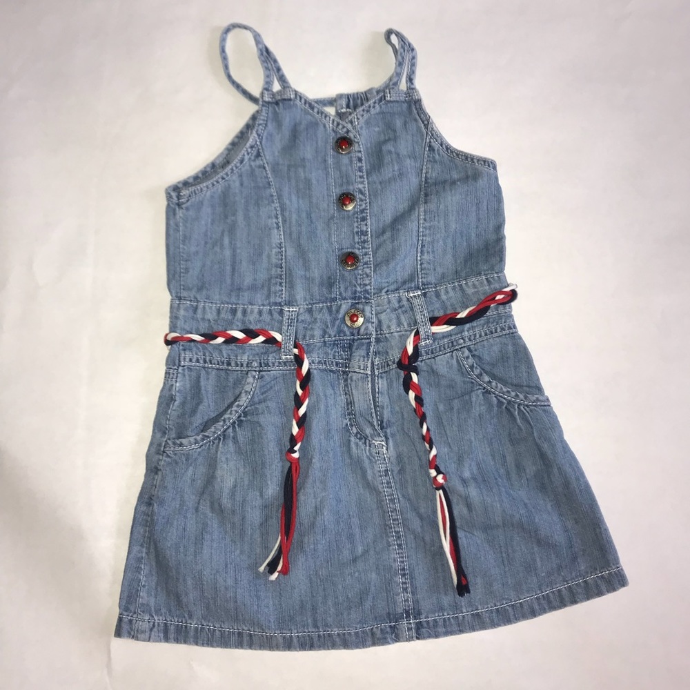Toddler Denim Dress with Belt Size 3